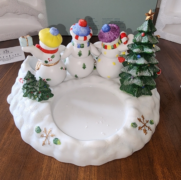 PartyLite Snowbell Tealight/Pillar Holder P7650 - Picture 3 of 5